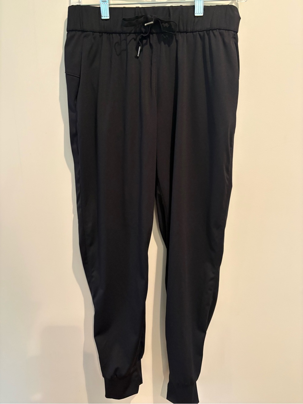 Black High Rise Tapered Jogger Pants Size M